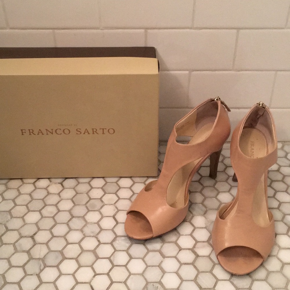 Franco Sarto nude heels, size 9